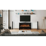 Amantii Contemporary Pedestal with Storage Department for Traditional Series Electric Fireplace - Outside Town
