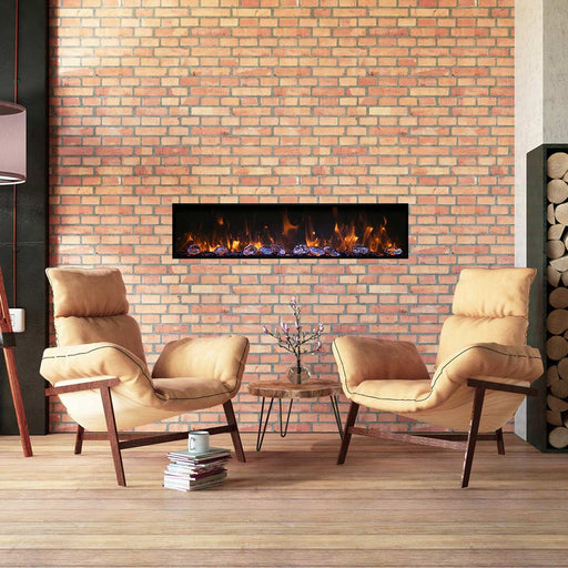 Amantii Panorama Deep Built - In Smart Electric Fireplace - Outside Town