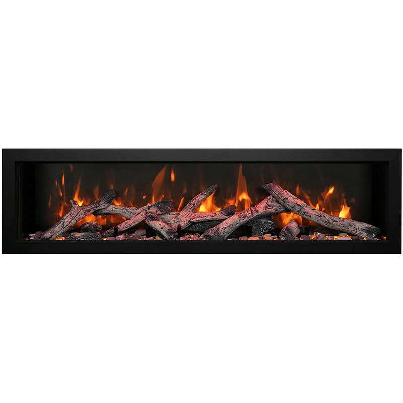 Amantii Panorama Deep Extra Tall Lumina 50 - Inch Indoor/Outdoor Built - In Smart Electric Fireplace - Outside Town