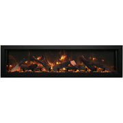 Amantii Panorama Deep Extra Tall Lumina 50 - Inch Indoor/Outdoor Built - In Smart Electric Fireplace - Outside Town