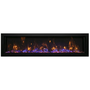 Amantii Panorama Deep Extra Tall Lumina 50 - Inch Indoor/Outdoor Built - In Smart Electric Fireplace - Outside Town