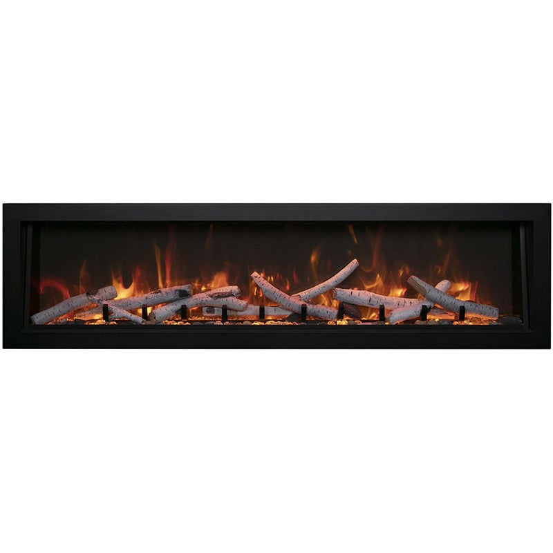 Amantii Panorama Deep Extra Tall Lumina 50 - Inch Indoor/Outdoor Built - In Smart Electric Fireplace - Outside Town