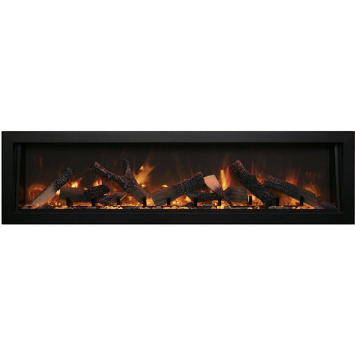 Amantii Panorama Deep Outdoor Built - In Smart Electric Fireplace - Outside Town