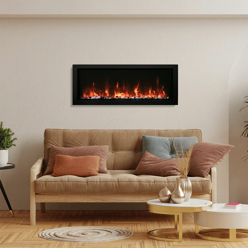 Amantii Panorama Slim Built - In Smart Electric Fireplace - Outside Town