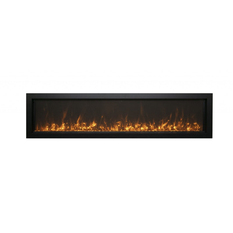 Amantii Panorama Slim Built - In Smart Electric Fireplace - Outside Town
