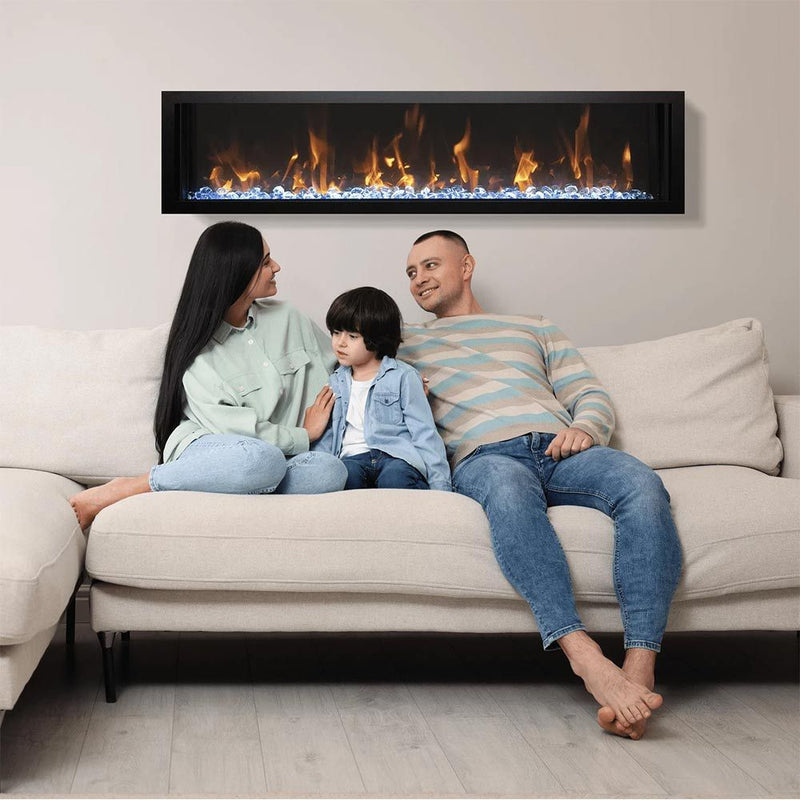 Amantii Panorama Slim Built - In Smart Electric Fireplace - Outside Town