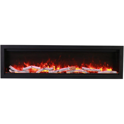 Amantii Symmetry Bespoke 74 - Inch Built - In Electric Fireplace - Outside Town