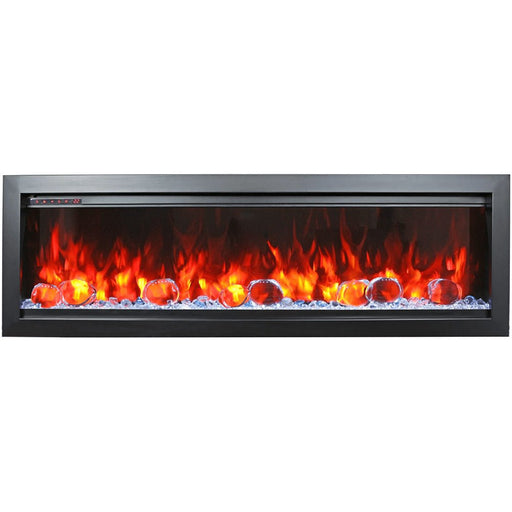 Amantii Symmetry Bespoke 74 - Inch Built - In Electric Fireplace - Outside Town