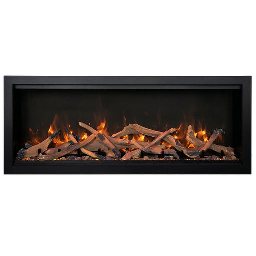 Amantii Symmetry Extra Tall Indoor/Outdoor Built - In Smart Electric Fireplace - Outside Town