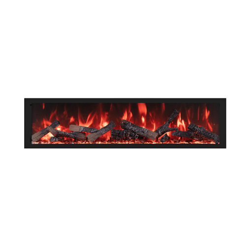 Amantii Symmetry Smart Extra Tall 100 Inch Indoor/Outdoor Built - In Electric Fireplace - Outside Town