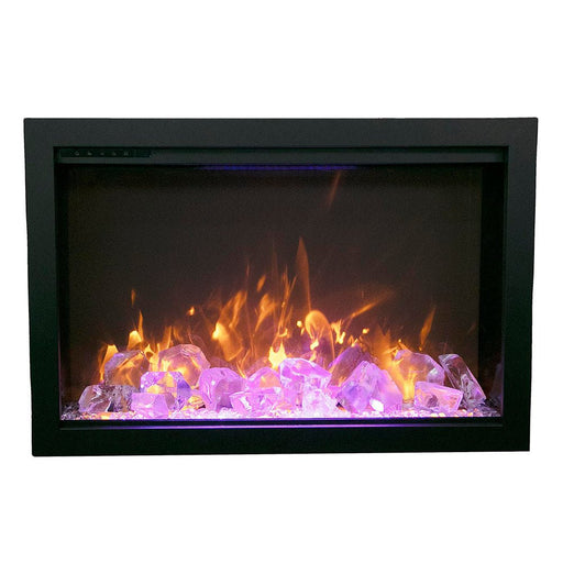 Amantii Traditional Bespoke 44 - Inches Electric Fireplace - Outside Town