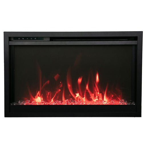 Amantii Traditional Extra Slim Built - In Smart 33 - Inch Electric Fireplace - Outside Town