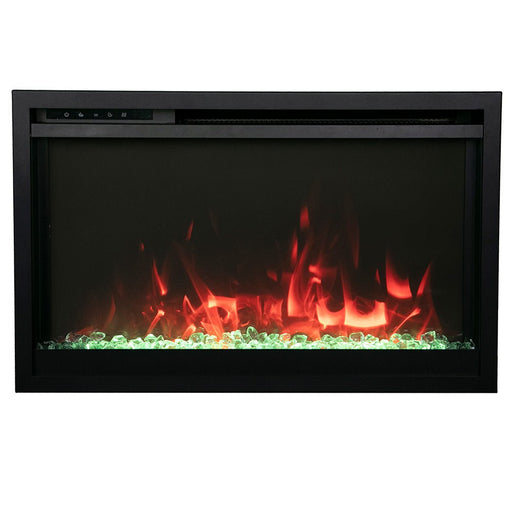 Amantii Traditional Extra Slim Built - In Smart 33 - Inch Electric Fireplace - Outside Town