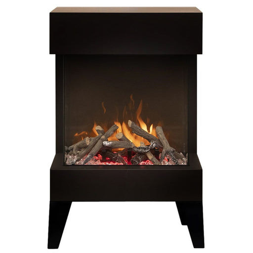 Amantii Tru - View The Cube Lumina Indoor Outdoor 3 - Sided Electric Fireplace - Outside Town