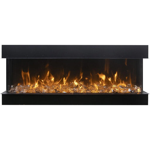 Amantii Tru - View XL Deep Indoor/Outdoor Built - In 3 - Sided Smart Electric Fireplace - Outside Town