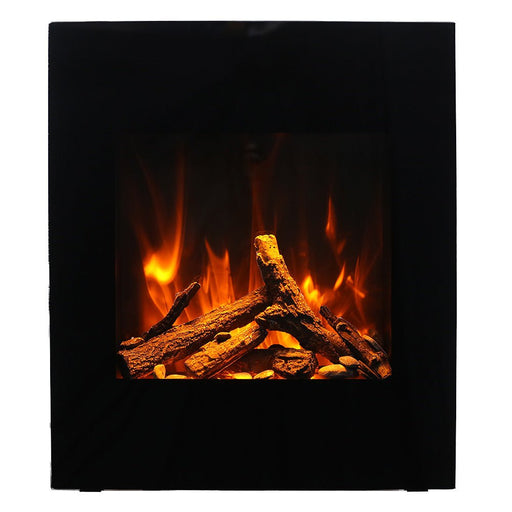 Amantii WM - BI - 2428 - VLR - BG Wall Mount Electric Fireplace - Outside Town
