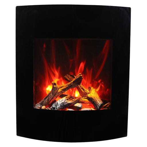 Amantii WM - BI - 2428 - VLR - BG Wall Mount Electric Fireplace - Outside Town