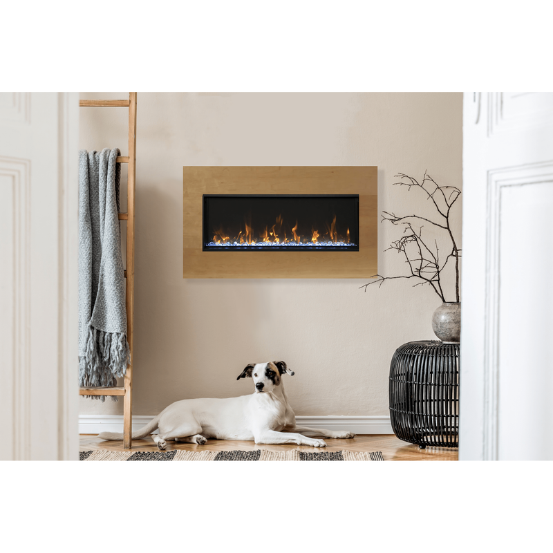Remii 35-In Extra Slim Indoor or Outdoor Built-In Electric Fireplace