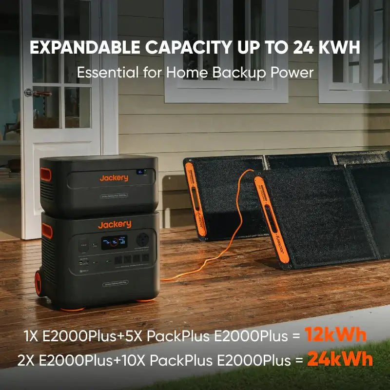 Jackery Explorer 2000 Plus Portable Power Station 2042Wh Capacity 3000W - Outside Town