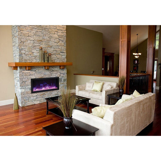 Remii 35 - In Extra Slim Indoor or Outdoor Built - In Electric Fireplace - Outside Town