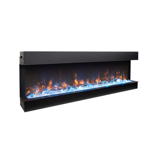 Remii BAY - SLIM 72 - Inch Indoor/Outdoor 3 - Sided Electric Fireplace - Outside Town
