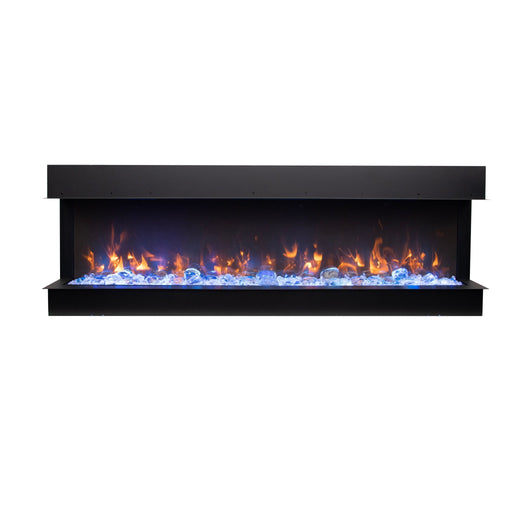 Remii BAY - SLIM 72 - Inch Indoor/Outdoor 3 - Sided Electric Fireplace - Outside Town