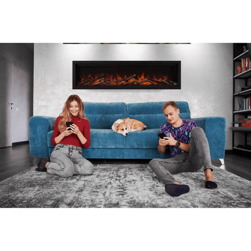 Remii - WM Lumina – 50 Inch Electric Fireplace - Outside Town