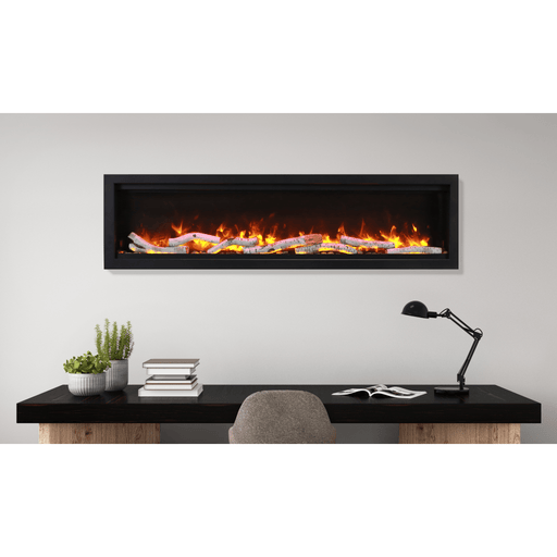 Remii - WM Lumina – 50 Inch Electric Fireplace - Outside Town