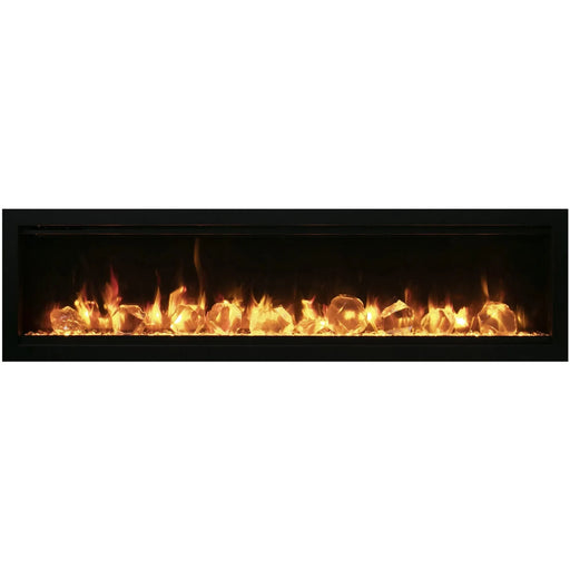 Remii - WM Lumina – 74 Inch Electric Fireplace - Outside Town