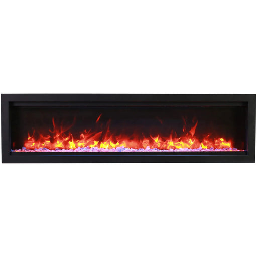 Remii - WM Lumina – 88 Inch Electric Fireplace - Outside Town