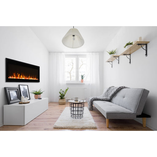 Remii WM - SLIM Smart 55 - Inch Electric Fireplace - Outside Town