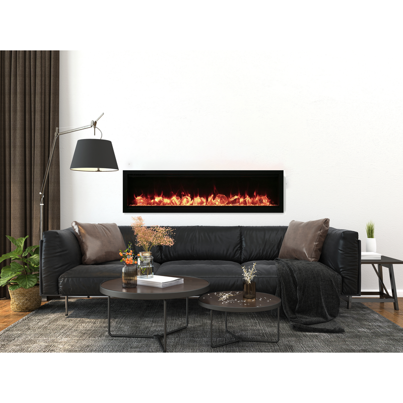 Remii 45-Inch Extra Slim Indoor or Outdoor Built-In Electric Fireplace