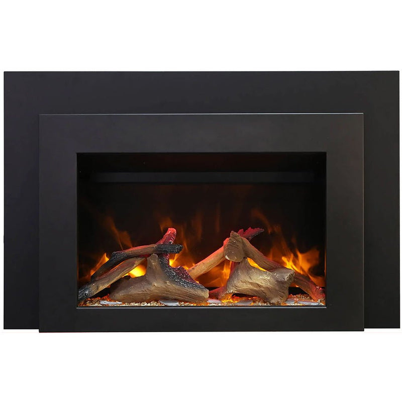 Sierra Flame by Amantii INS - FM Electric Fireplace Insert with Logs - Outside Town