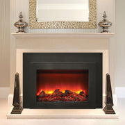 Sierra Flame by Amantii INS - FM Electric Fireplace Insert with Logs - Outside Town