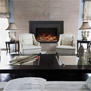 Sierra Flame by Amantii INS - FM Electric Fireplace Insert with Logs - Outside Town