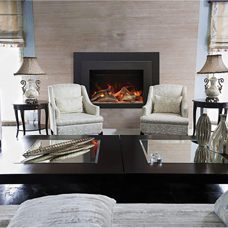 Sierra Flame by Amantii INS - FM Electric Fireplace Insert with Logs - Outside Town