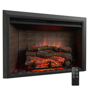 SimpliFire 32 - In Built - In Electric Fireplace Insert No Trim - Outside Town