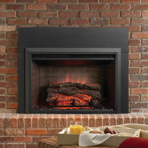 SimpliFire 32 - In Built - In Electric Fireplace Insert No Trim - Outside Town