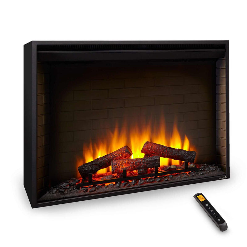 SimpliFire 36 - In Built - In Electric Fireplace - SF - BI36 - EB - Outside Town