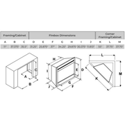 SimpliFire 36 - In Built - In Electric Fireplace - SF - BI36 - EB - Outside Town