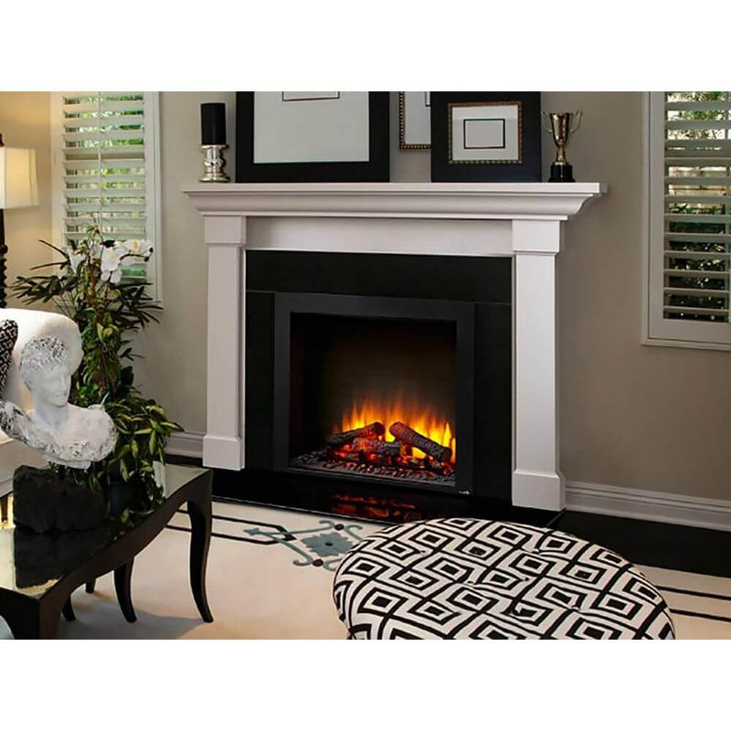 SimpliFire 36 - In Built - In Electric Fireplace w/ Trim Kit - Outside Town