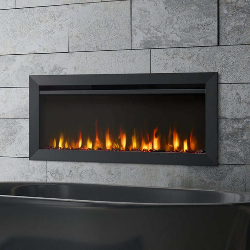 SimpliFire 40 - in Allusion Slim Linear Electric Fireplace - Outside Town