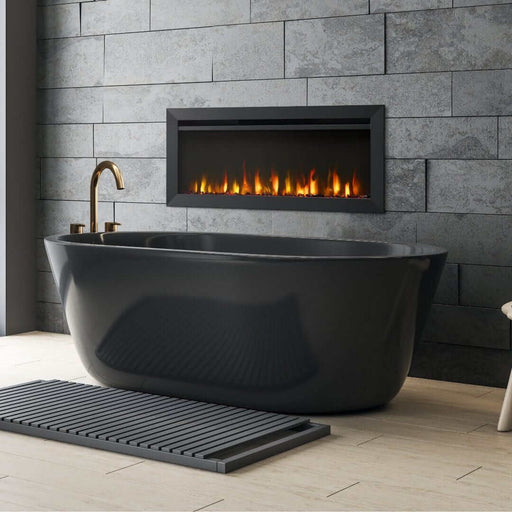 SimpliFire 40 - in Allusion Slim Linear Electric Fireplace - Outside Town