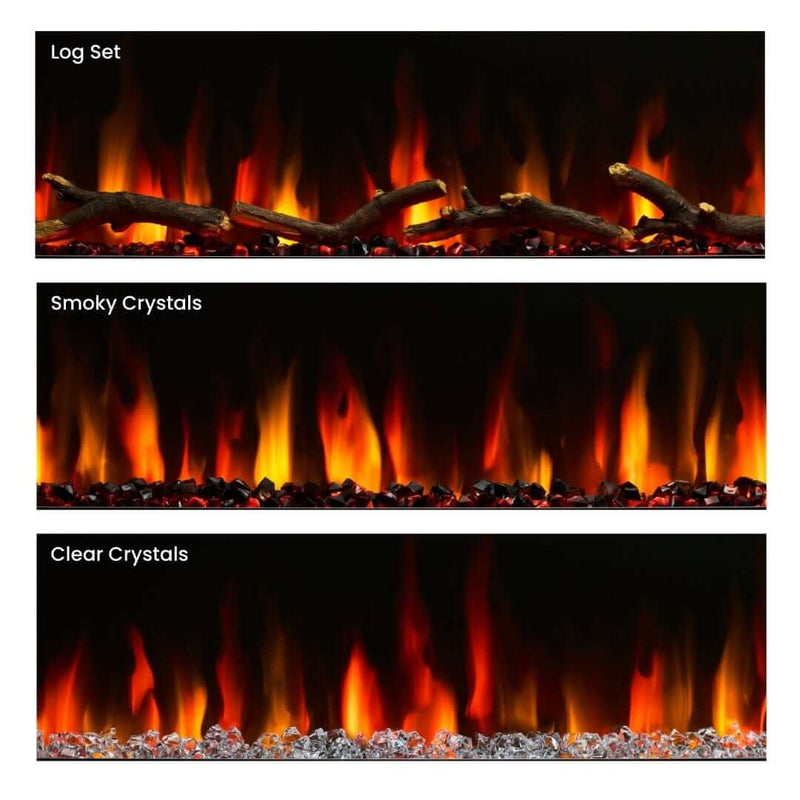 SimpliFire 40 - in Allusion Slim Linear Electric Fireplace - Outside Town