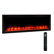 SimpliFire 50 - in Allusion Platinum Wall Mount Electric Fireplace - Outside Town