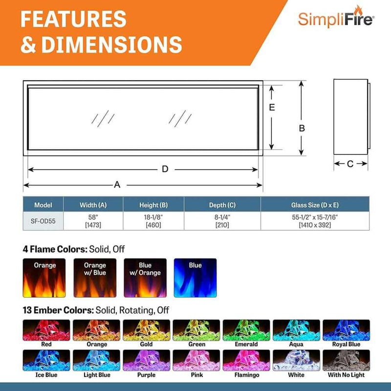 SimpliFire 55 - in Forum Outdoor Linear Electric Fireplace - Outside Town