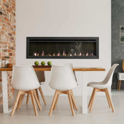 SimpliFire 60 - in Allusion Slim Linear Electric Fireplace - Outside Town