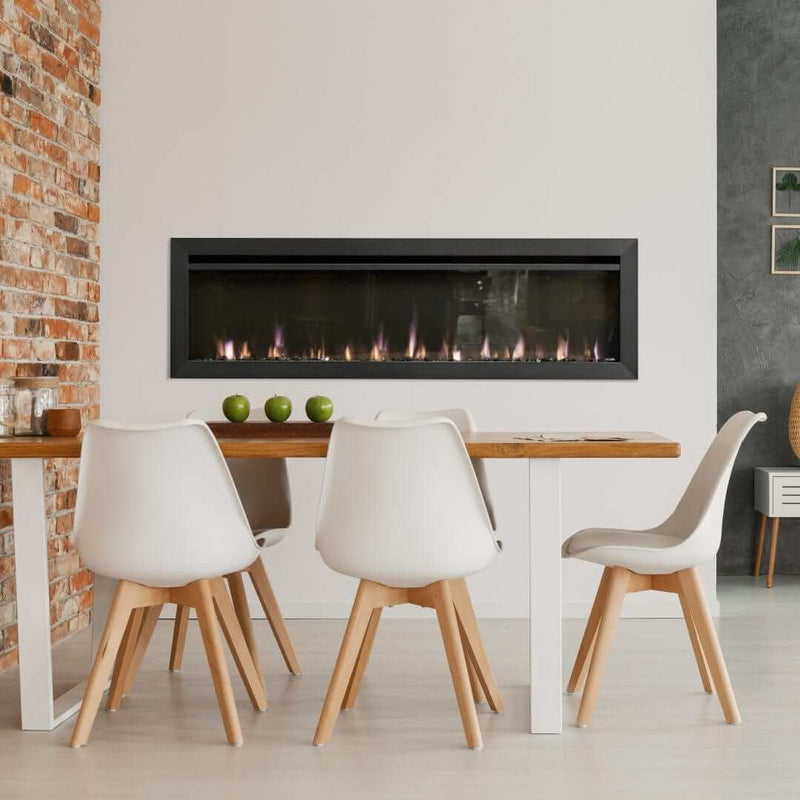 SimpliFire 60 - in Allusion Slim Linear Electric Fireplace - Outside Town