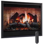 SimpliFire Inception 36" Electric Fireplace with Folio Decorative Front - Outside Town