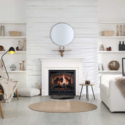SimpliFire Inception 36 - in Electric Fireplace with Chateau Forge Decorative Front - Outside Town